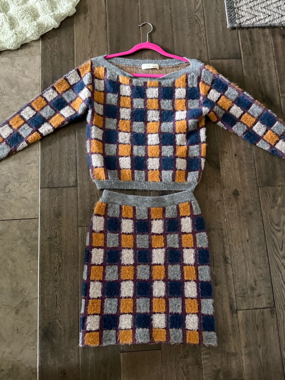 Lily Brown Cozy Knit Sweater and skirt set - Picture 5 of 6